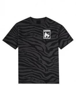 Money Boys Short Sleeve Zebra Hallmark T-Shirt - Black