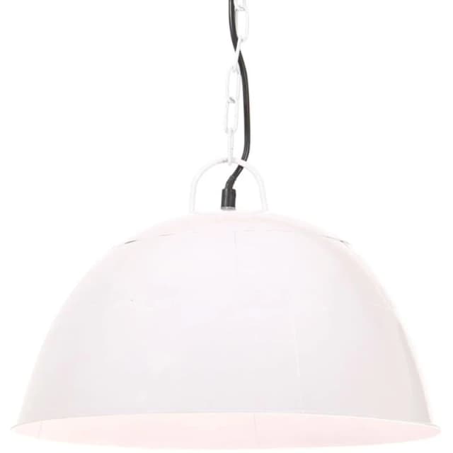 VIDAXL Industrial Vintage Hanging Lamp 25 w White Round 41cm E27 Vidaxl 8720286024287