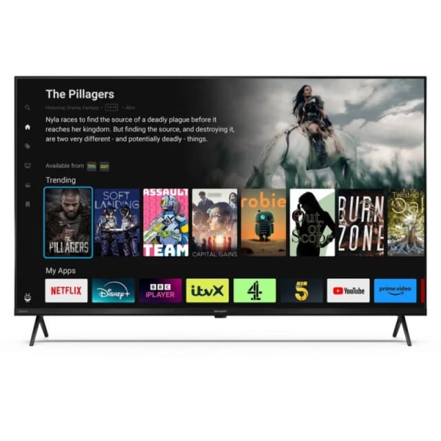 Sharp 43" Smark 4K Ultra HD LED TV 4T-C43HM5245KB Black