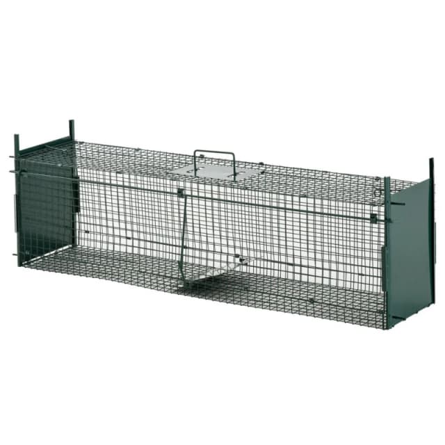 PawHut 2-Door Humane Live Trap for Small Animals - Green AB0-014