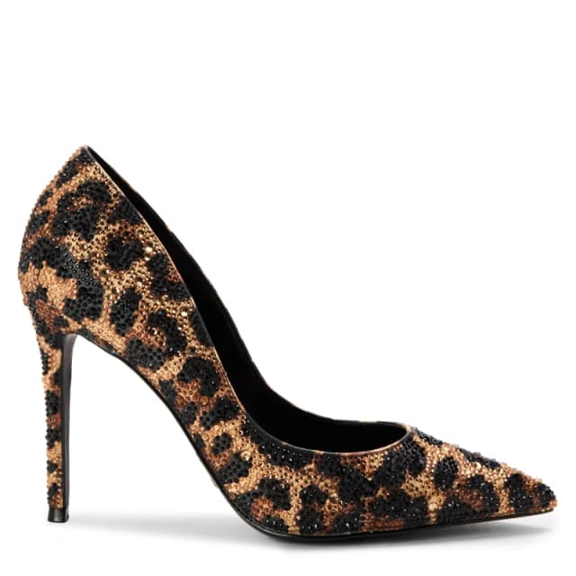 Steve Madden Womens Evelyn Rl Stiletto Court Shoes Leopard female 4 (37)
