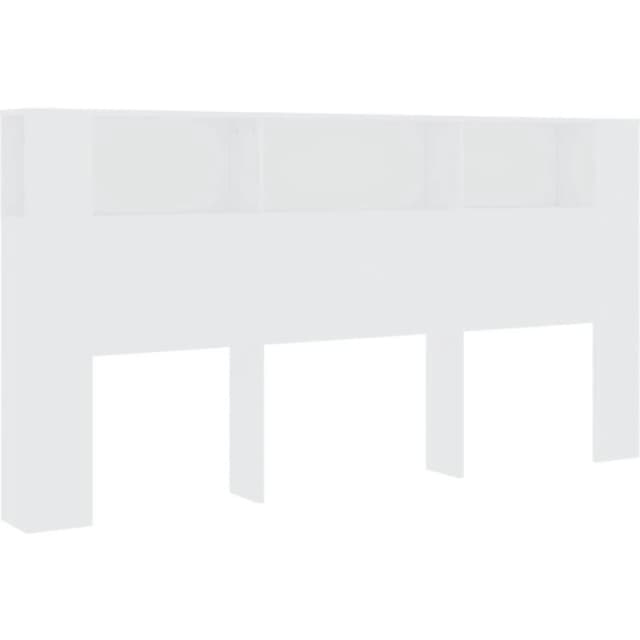 VIDAXL Headboard Cabinet White 200x18.5x104.5cm Vidaxl 8720286967140