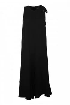 French Connection Hiva Crepe Flared Jumpsuit Black