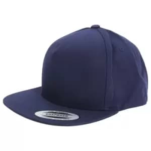 Yupoong Flexfit Unisex Plain Classic 5 Panel Snapback Cap (Pack of 2) (One size) (Navy)
