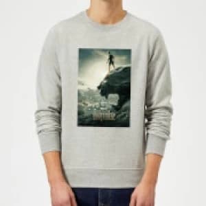 Black Panther Poster Sweatshirt - Grey - L