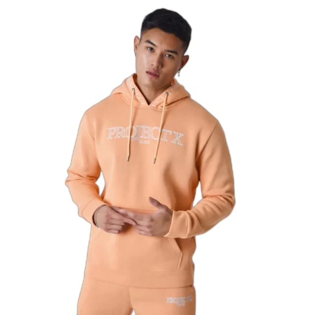 Project X Paris Hooded sweatshirt with Contour embroidery Project X Paris Orange Male S