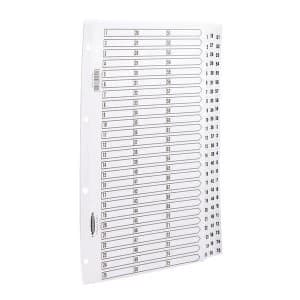 Concord A4 Classic Index 1 75 Mylar Reinforced Punched 4 Holes 150gsm White