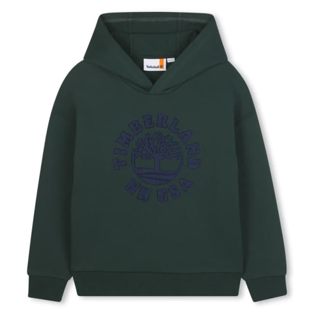 Timberland Kids Timb Large Logo Hoodie OTH Hoodies 4 Years Green 31031115135