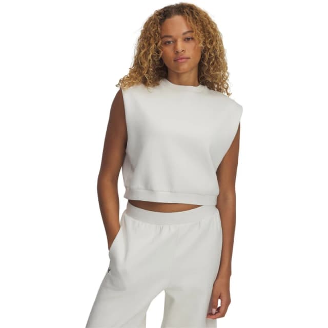 Under Armour Womens 1/4 Zip Fleece Cream female 8 (XS)