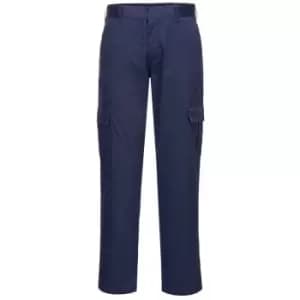 Portwest Slim Fit Combat Trousers Navy Blue 42" 31"