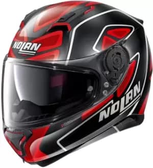Nolan N87 Gemini Replica D. Petrucci N-Com Helmet, black-red, Size L, black-red, Size L