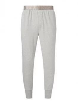 Calvin Klein Logo Lounge Cuffed Joggers - Grey Heather Size M Men