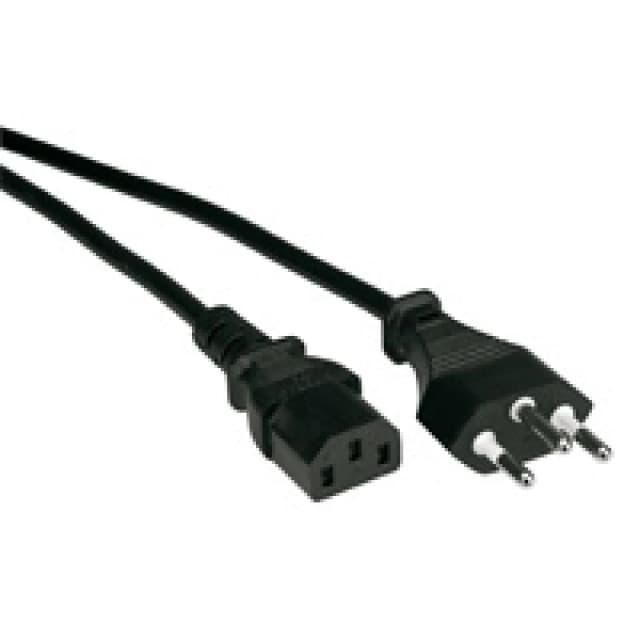 VALUE Power Cable. Straight IEC. black. 1.8m. CH 1.8m