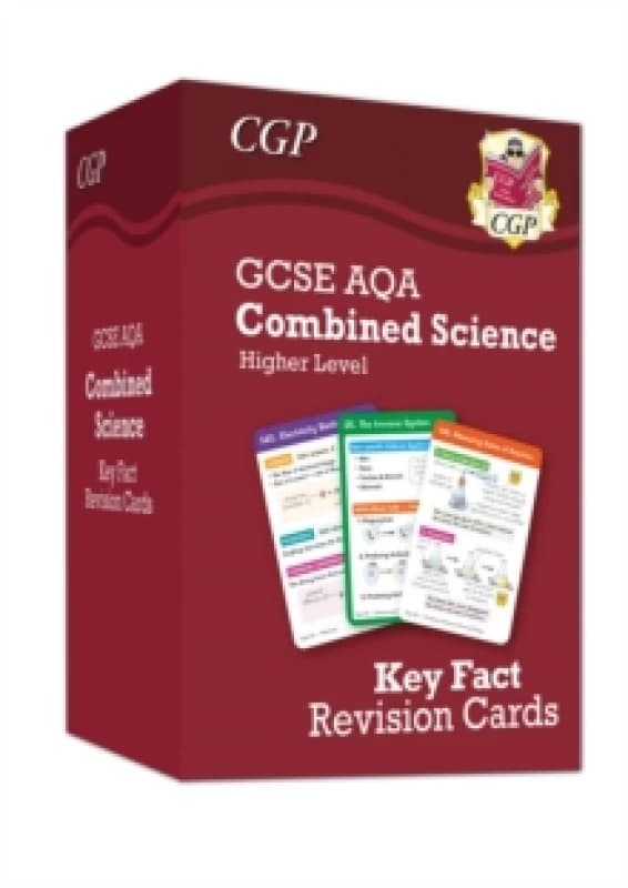 New GCSE Combined Science AQA Higher Key Fact Revision Cards - Summary cards for quick revision Hardback