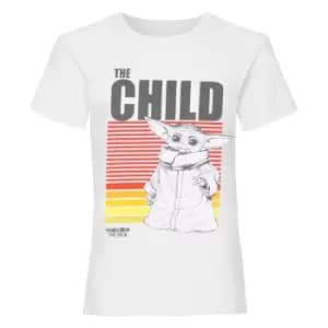 Star Wars: The Mandalorian Girls The Child Mono Sketch T-Shirt (11-12 Years) (White)