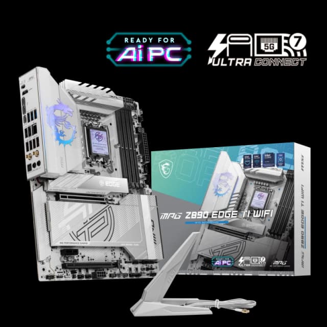 MSI MPG Z890 EDGE TI WIFI Intel DDR5 PCIE 5.0 LGA 1851 ATX Motherboard