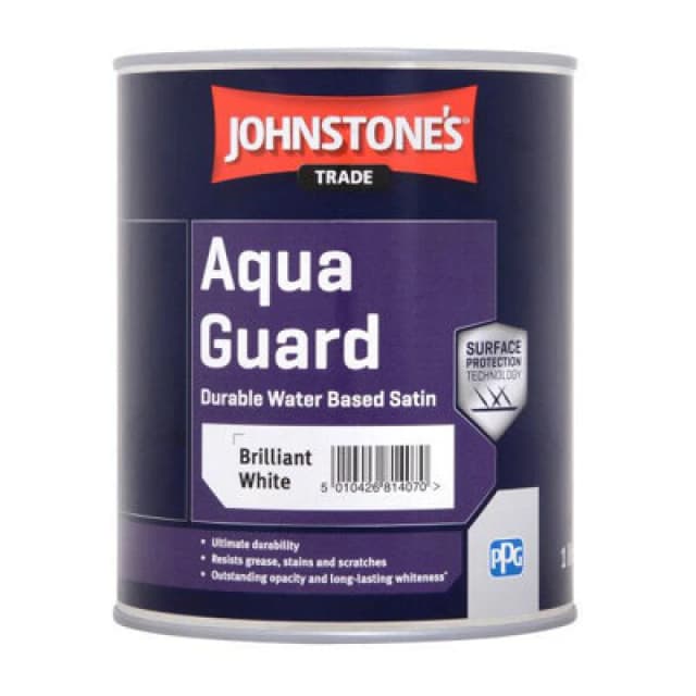 Johnstone's Trade Johnstones Trade Aquaguard Satin Brilliant White 1L