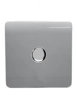 Trendiswitch 1 Gang LED Dimmer Std Silver