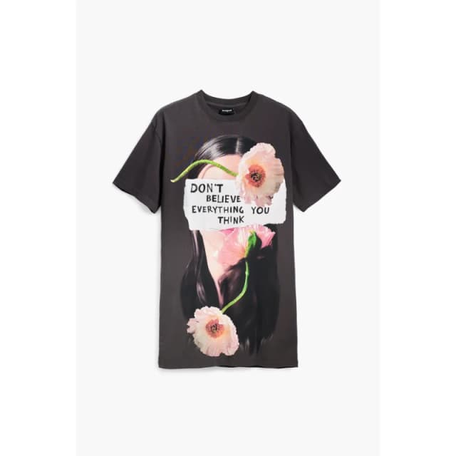 Desigual Womens dress Desigual Berlin Gris Female XL/2XL