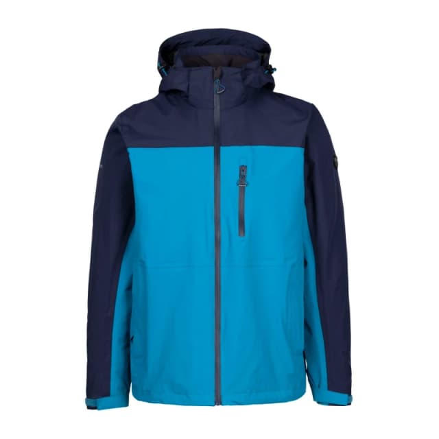 Trespass Trespass Men Curbridge TP75 Waterproof Jacket in Blue Size: X-Small Blue XS Male 5063470944774