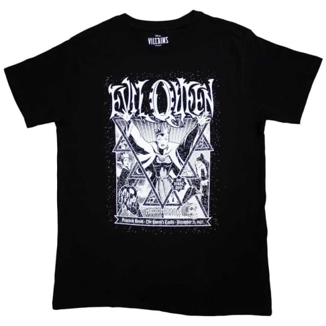Disney Snow White Evil Queen One Night Only T Shirt Black unisex