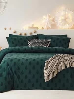 Furn Tufted Christmas Tree Duvet Cover Set