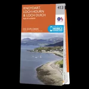 Map of Knoydart, Loch Hourn & Loch Duich