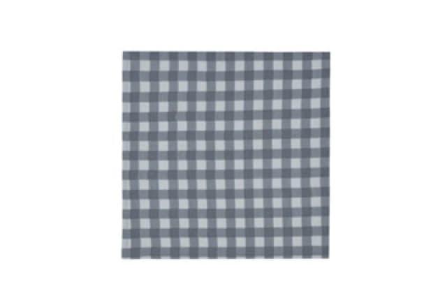 Smart Living Smart Living Premium Gingham Grey Cotton Napkins - Set of 4 (41X41CM) Size: 4 Pack Grey 4 Pack Unisex 5056242897897