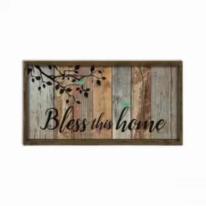 KZM704 Multicolor Decorative Framed MDF Painting