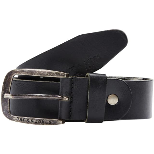 Jack and Jones Paul Leather Belt Mens Black male 90