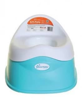 Dreambaby Sturdy Ezy- Potty (Floor Sit-On) - Aqua/White