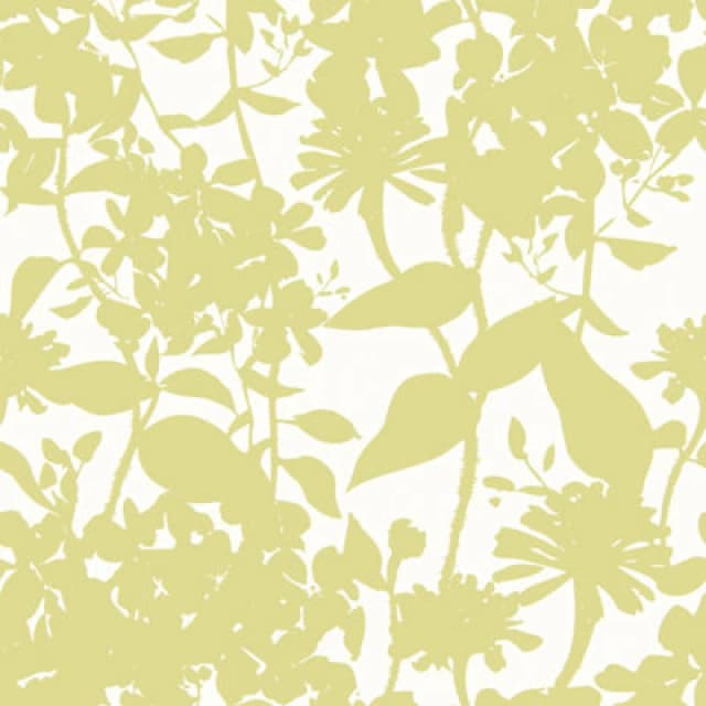Hoopla Walls Summer Silhouette French Lime Smooth Matt Wallpaper