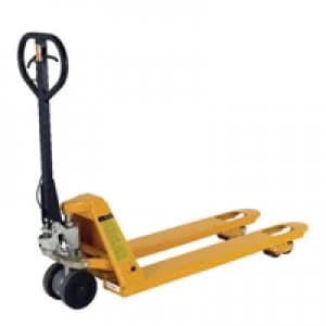 Slingsby VFM Yellow 2 Tonne Pallet Truck With Brake 1150mm 315076