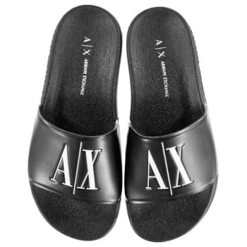 Armani Exchange Sliders Black Size 37 Women