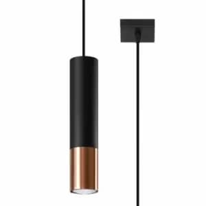 Sollux Pendant Lamp Loopez 1 Black/Copper