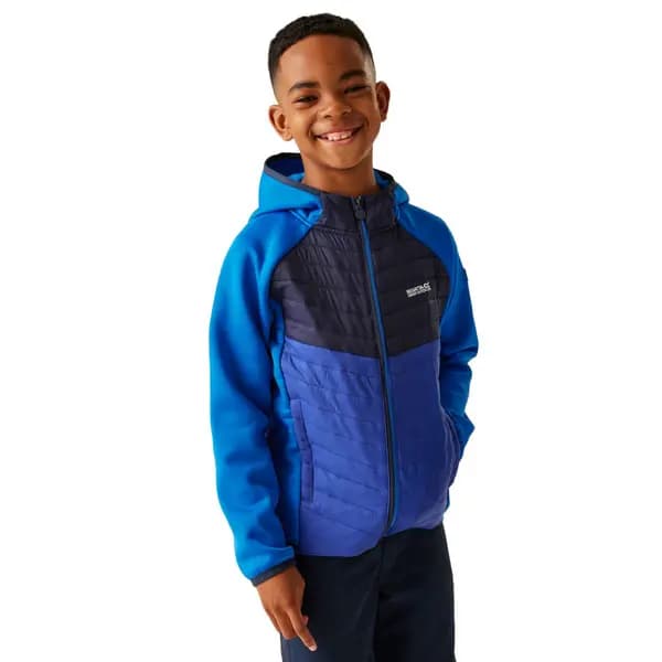 Regatta Boys Kielder VIII Hybrid Full Zip Padded Jacket 11-12 Years - Chest 75-79cm (Height 146-152cm) Oxford Blue/Navy RKN153B-0L8-11