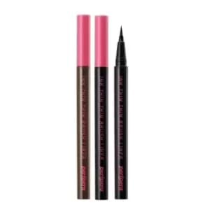 peripera - Ink Thin Thin Brush Liner - 0.5g - 002 Brown Film