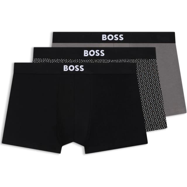 BOSS Trunk 3P BOSS ONE D mens Boxer shorts in Multicolour