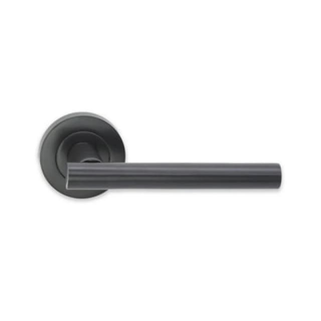 Spira Brass Jura Lever Door Handle Gun Metal Gray