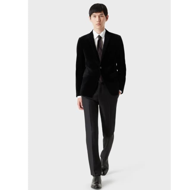 Emporio Armani Blazer Black male 40R
