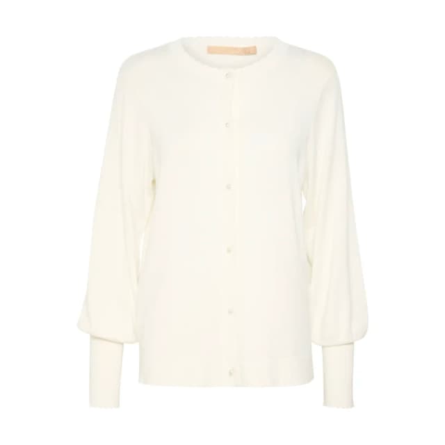 culture Frilled cardigan For Her CULTURE Annemarie Blanc Female XL