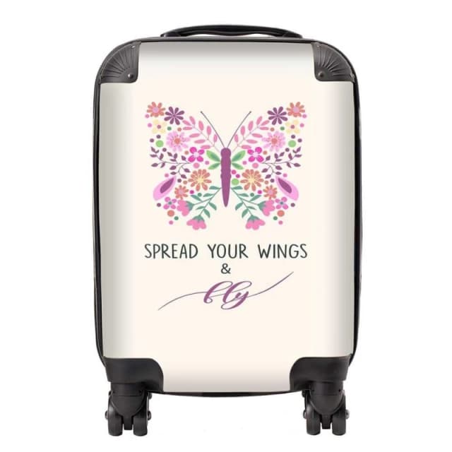 Warren Reed - Designer Spread Your Wings Suitcase Size: Small Multicolor Unisex Small