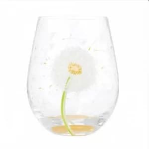 Dandelion Wish Glass
