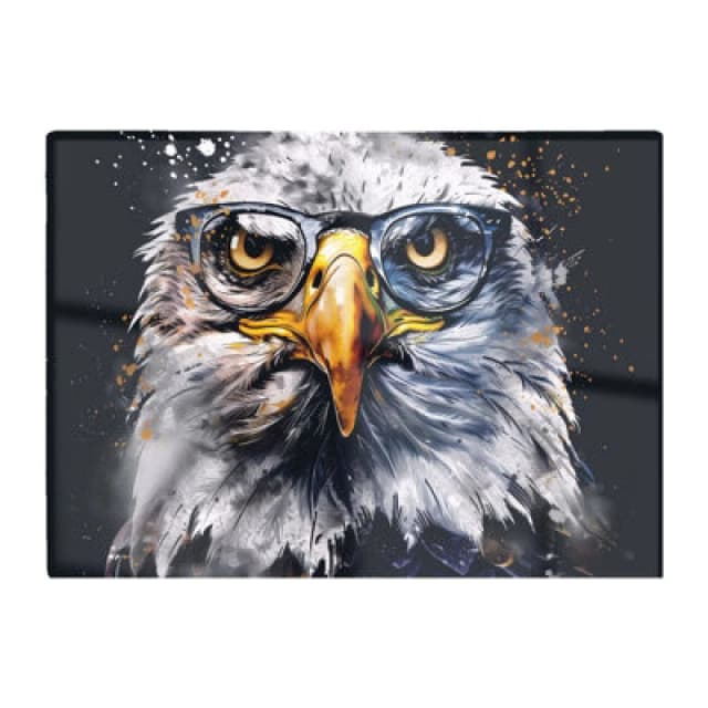 Warren Reed Designer Eagle In Glasses Splashart Chopping Board