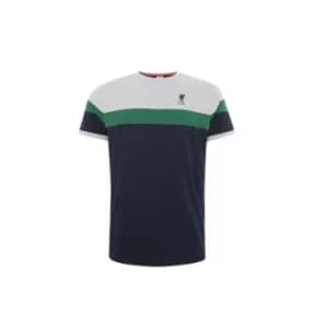 Liverpool FC Retro Panel T Shirt Mens Navy M