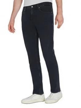 Calvin Klein Slim Fit Denim Jeans - Night Black, Night Black, Size 30, Men