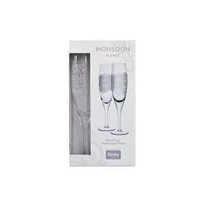 Monsoon Filigree Champagne Flute Pack Of 2