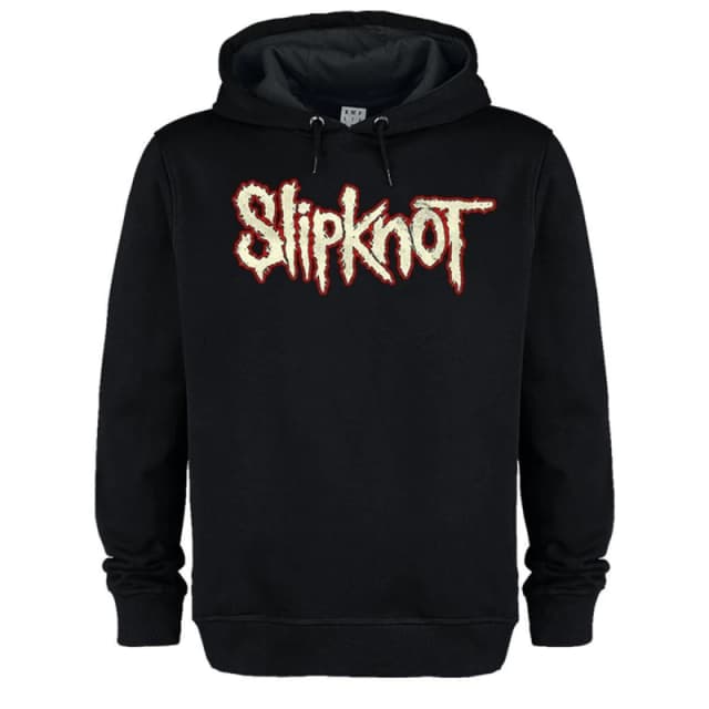 Amplified Amplified Men Don't Ever Judge Me Slipknot Drawstring Hoodie in Black Size: X-Small Black XS Male 5063470713219