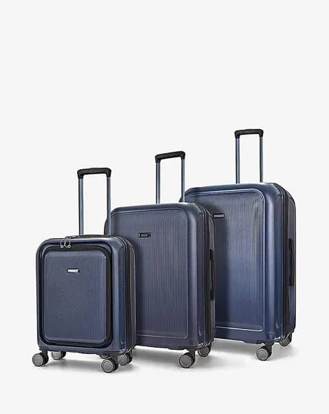 Rock Rock Austin Navy Luggage 3pc set Navy EA60601