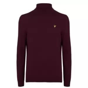 Lyle and Scott Roll Neck Jumper - Purple